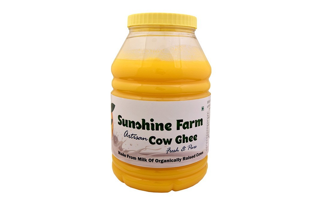 Sunshine Farm Artisan Cow Ghee (Fresh & Pure)    Plastic Jar  5 litre